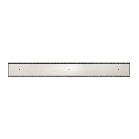 Tile Insert V Channel Floor Grate 80mm Outlet With Hole Saw Brushed Nickel (NRFG003HSBN)