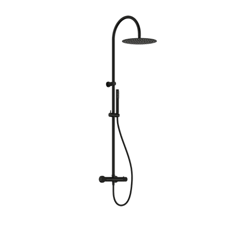 SAN ROMEDIO THERMOSTATIC SHOWER SET MATTE BLACK (NR212305kMB)