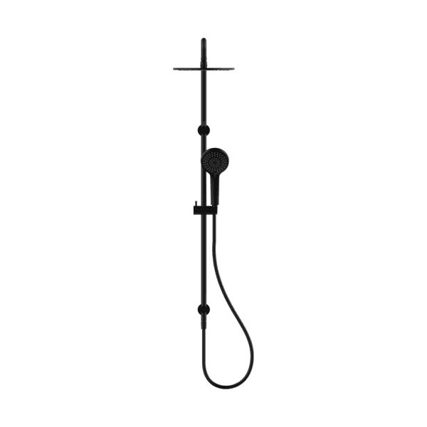 Round Twin Shower Matte Black (NR250805dMB)
