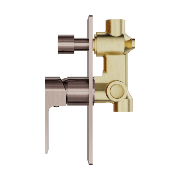 Bianca Shower Mixer With Divertor Brushed Bronze (NR321511aBZ)