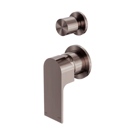 BIANCA SHOWER MIXER WITH DIVERTOR SEPARATE PLATE BRUSHED BRONZE (NR321511gBZ)