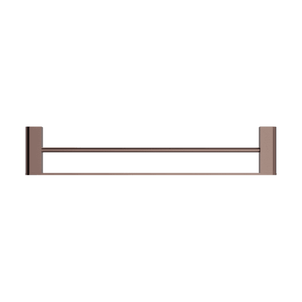 BIANCA DOUBLE TOWEL RAIL 600MM BRUSHED BRONZE (NR9024dBZ)