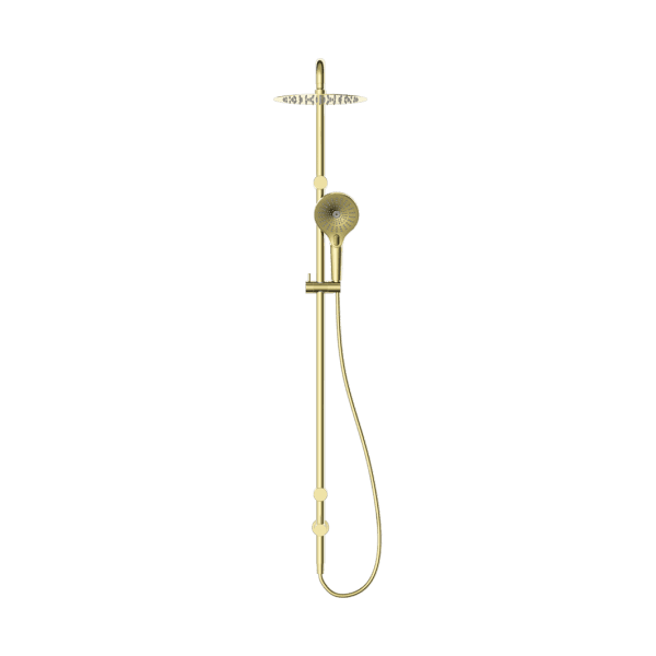 Mecca Care 25mm Grab Rail 900mm Twin Shower Set Brushed Gold (NRCS007BG)