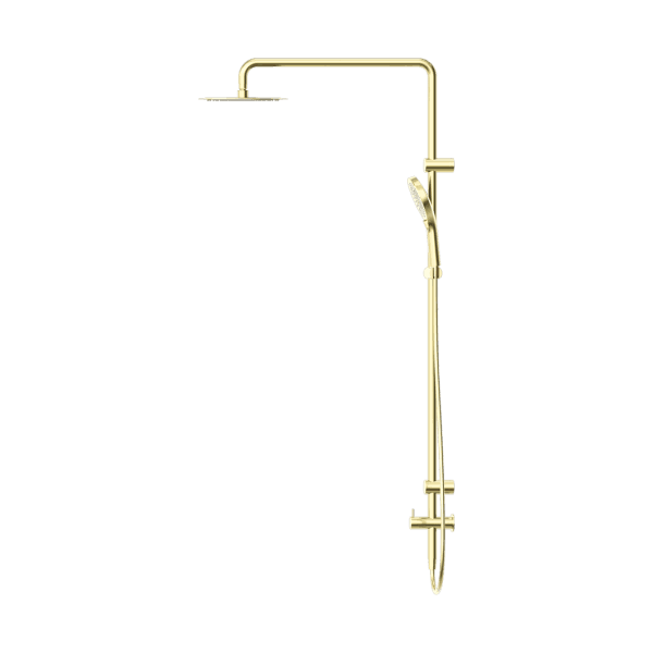 Mecca Care 25mm Grab Rail 900mm Twin Shower Set Brushed Gold (NRCS007BG)