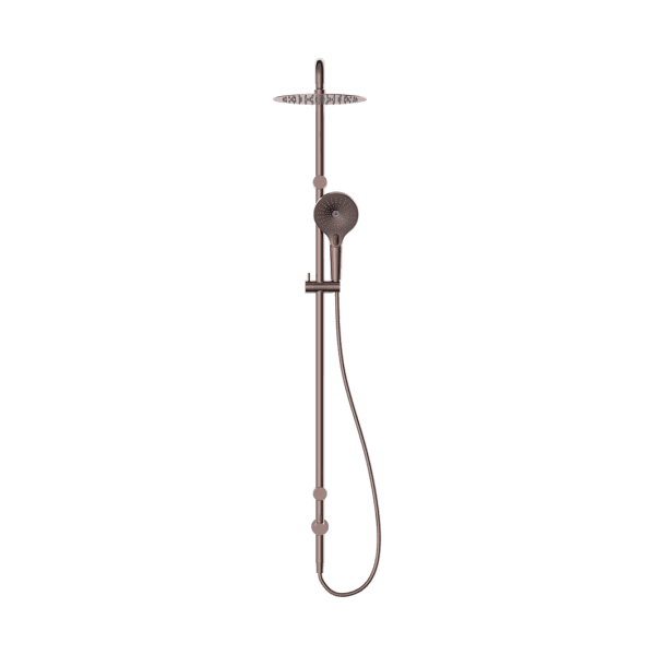 Mecca Care 25mm Grab Rail 900mm Twin Shower Set Brushed Bronze (NRCS007BZ)