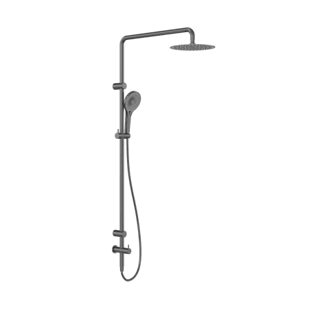 Mecca Care 25mm Grab Rail 900mm Twin Shower Set Gun Metal (NRCS007GM)