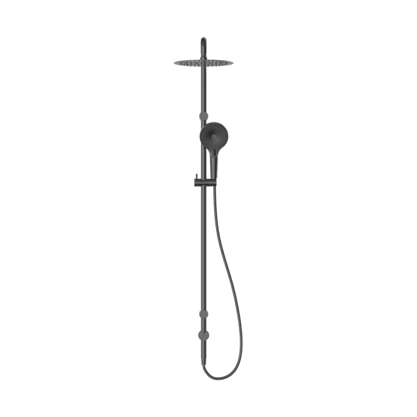 Mecca Care 25mm Grab Rail 900mm Twin Shower Set Gun Metal (NRCS007GM)