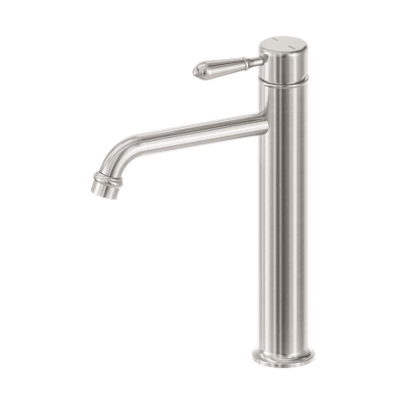 York Straight Tall Basin Mixer With Metal Lever Brushed Nickel (NR692101a02BN)