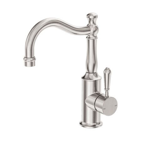 York Basin Mixer Hook Spout With Metal Lever Brushed Nickel (NR69210202BN)