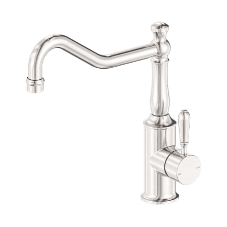 York Kitchen Mixer Hook Spout With Metal Lever Brushed Nickel (NR69210702BN)