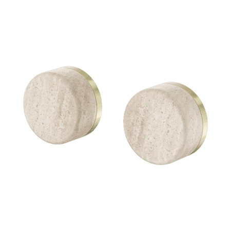 SERENITY WALL TOP ASSEMBLY WITH ROME TRAVERTINE HANDLE BRUSHED GOLD (24D007BG)