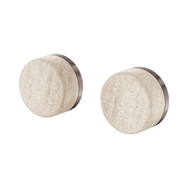 SERENITY WALL TOP ASSEMBLY WITH ROME TRAVERTINE HANDLE BRUSHED BRONZE (24D007BZ)