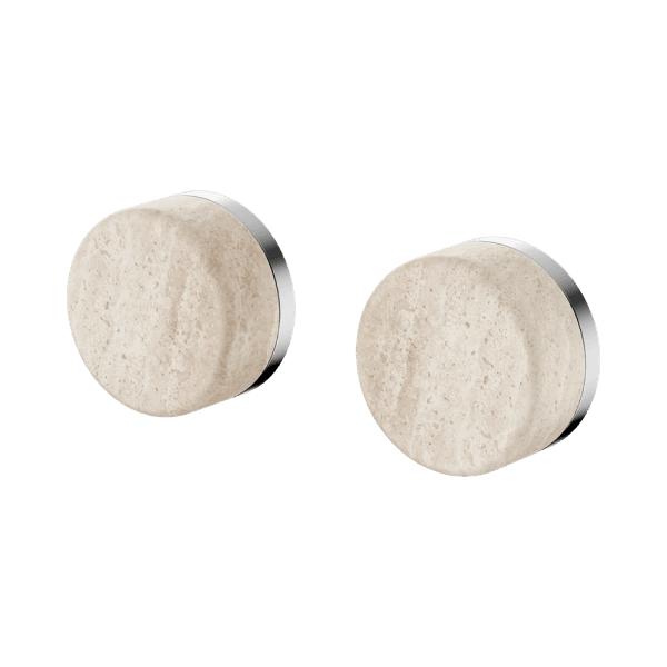SERENITY WALL TOP ASSEMBLY WITH ROME TRAVERTINE HANDLE CHROME (24D007CH)