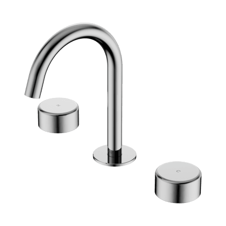 SERENITY BASIN SET ARC SPOUT WITH METAL HANDLE CHROME (24D016CH)