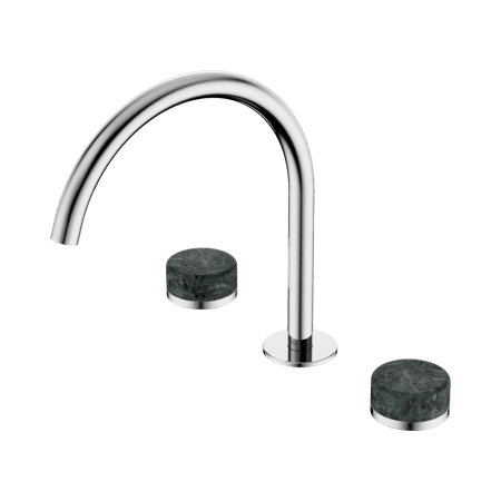 SERENITY BATH/KITCHEN SET ARC SPOUT WITH VERDE ALPI HANDLE CHROME (24D018CH)