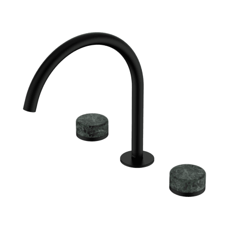 SERENITY BATH/KITCHEN SET ARC SPOUT WITH VERDE ALPI HANDLE MATTE BLACK (24D018MB)