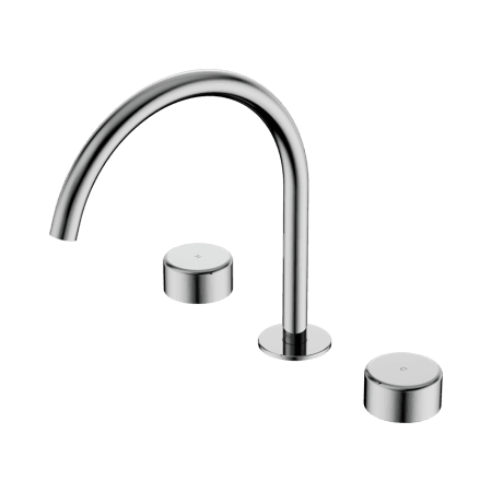 SERENITY BATH/KITCHEN SET ARC SPOUT WITH METAL HANDLE CHROME (24D022CH)