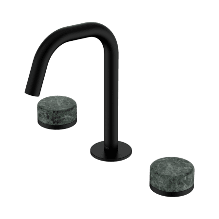 SERENITY BASIN SET EDGE SPOUT WITH VERDE ALPI HANDLE MATTE BLACK (24D024MB)