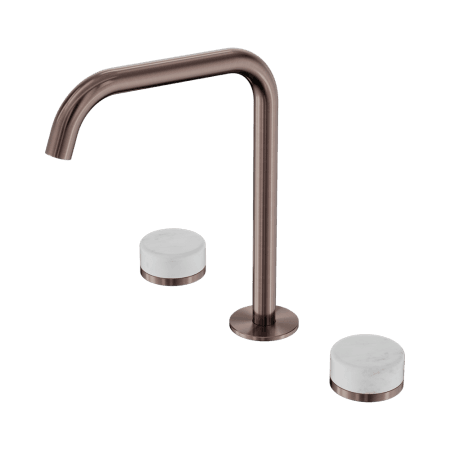 SERENITY BATH/KITCHEN SET EDGE SPOUT WITH CARRARA HANDLE BRUSHED BRONZE (24D029BZ)