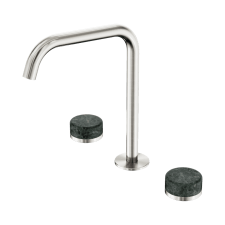SERENITY BATH/KITCHEN SET EDGE SPOUT WITH VERDE ALPI HANDLE BRUSHED NICKEL (24D030BN)