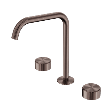 SERENITY BATH/KITCHEN SET EDGE SPOUT WITH METAL HANDLE BRUSHED BRONZE (24D034BZ)