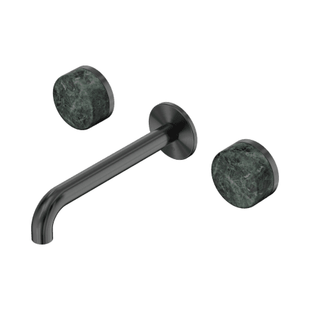 Serenity Wall Basin Set 160/185/220mm Spout With Verde Alpi Handle Gun Metal (24D036GM/24D042GM/24D048GM)