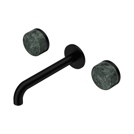 Serenity Wall Basin Set 160/185/220mm Spout With Verde Alpi Handle Matte Black (24D036MB/24D042MB/24D048MB)