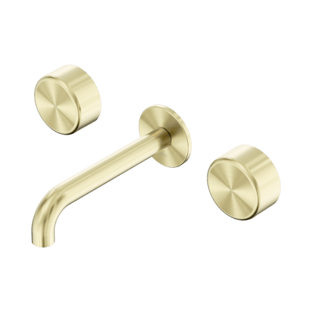 Serenity Wall Basin Set 160/185/220mm Spout With Metal Handle Brushed Gold (24D040BG/24D046BG/24D052BG)