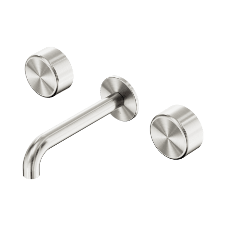 Serenity Wall Basin Set 160/185/220mm Spout With Metal Handle Brushed Nickel (24D040BN/24D046BN/24D052BN)