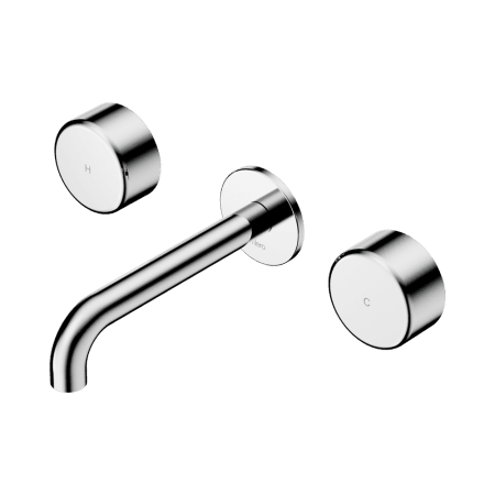 Serenity Wall Basin Set 160/185/220mm Spout With Metal Handle Chrome (24D040CH/24D046CH/24D052CH)