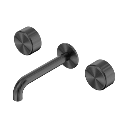 Serenity Wall Basin Set 160/185/220mm Spout With Metal Handle Gun Metal (24D040GM/24D046GM/24D052GM)
