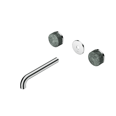 Serenity Wall Basin Set 160/185/220mm Spout With Verde Alpi Handle Trim Kit Only Chrome (24D075CH/24D081CH/24D087CH)