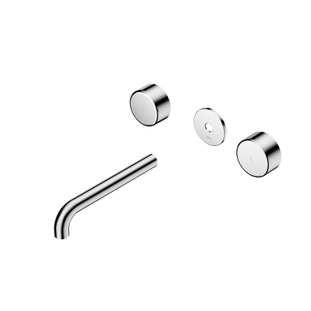 Serenity Wall Basin Set 160/185/220mm Spout With Metal Handle Trim Kit Only Chrome (24D079CH/24D085CH/24D091CH)