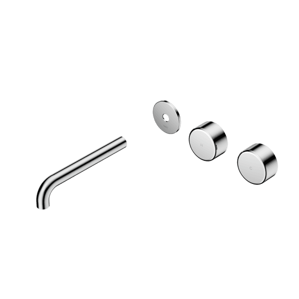 Serenity Wall Basin Set 160/185/220mm Offset spout With Metal Handle Trim Kit Only Chrome (24D097CH/24D103CH/24D109CH)
