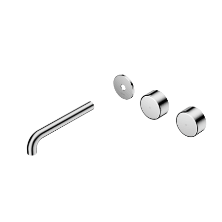 Serenity Wall Basin Set 160/185/220mm Offset spout With Metal Handle Trim Kit Only Chrome (24D097CH/24D103CH/24D109CH)