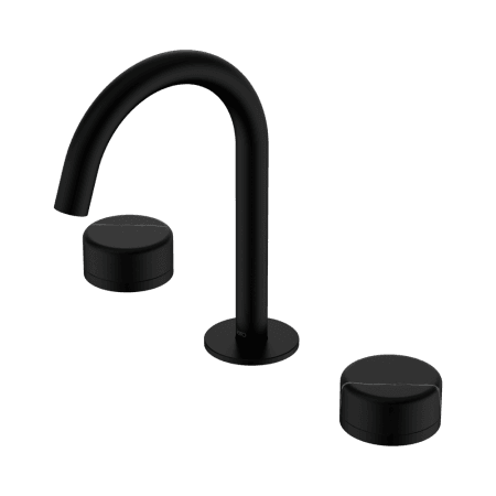 SERENITY BASIN SET ARC SPOUT WITH MARQUINA BLACK HANDLE MATTE BLACK (24D117MB)