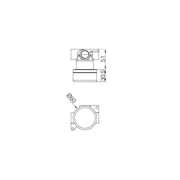 SERENITY SHOWER MIXER WITH ROME TRAVERTINE HANDLE BRUSHED BRONZE (24E003BZ)