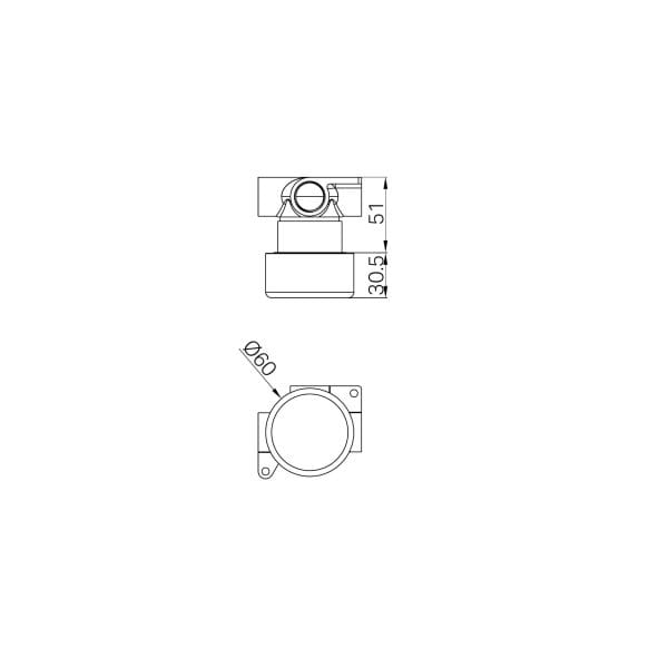 SERENITY SHOWER MIXER WITH METAL HANDLE CHROME (24E006CH)