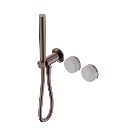 SERENITY SHOWER SYSTEM WITH CARRARA HANDLE AND SLIM SHOWER BRUSHED BRONZE (24E019BZ)