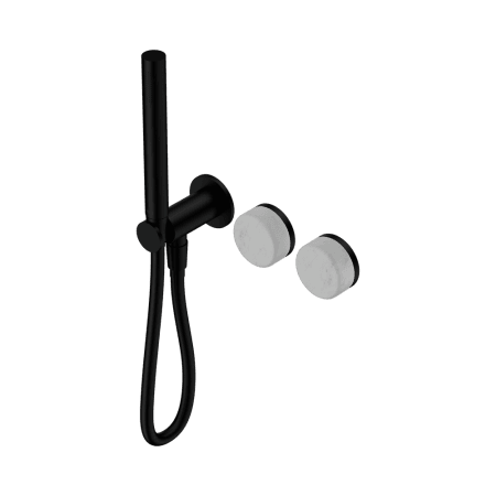 SERENITY SHOWER SYSTEM WITH CARRARA HANDLE AND SLIM SHOWER MATTE BLACK (24E019MB)