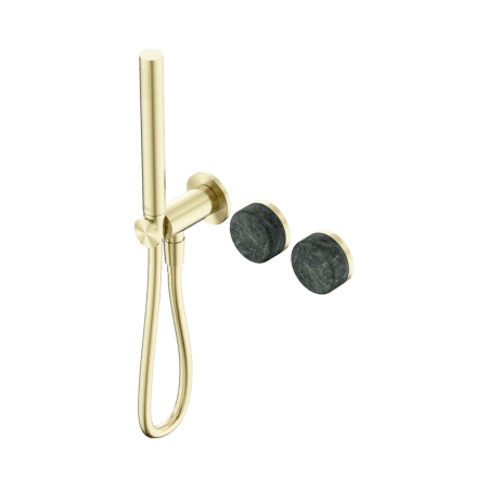 SERENITY SHOWER SYSTEM WITH VERDE ALPI HANDLE AND SLIM SHOWER BRUSHED GOLD (24E020BG)