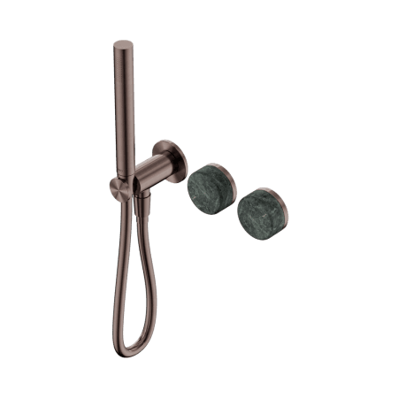 SERENITY SHOWER SYSTEM WITH VERDE ALPI HANDLE AND SLIM SHOWER BRUSHED BRONZE (24E020BZ)