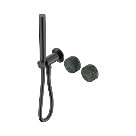 SERENITY SHOWER SYSTEM WITH VERDE ALPI HANDLE AND SLIM SHOWER GUN METAL (24E020GM)