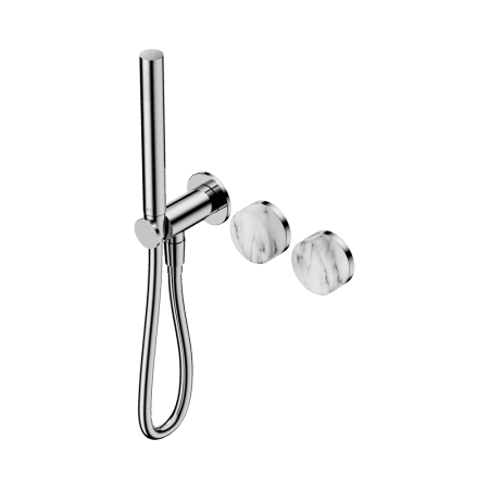SERENITY SHOWER SYSTEM WITH ARABESCATO CORCHIA HANDLE AND SLIM SHOWER CHROME (24E022CH)