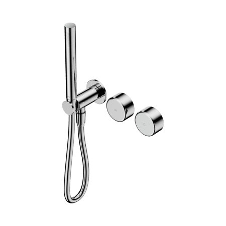 SERENITY SHOWER SYSTEM WITH METAL HANDLE AND SLIM SHOWER CHROME (24E024CH)