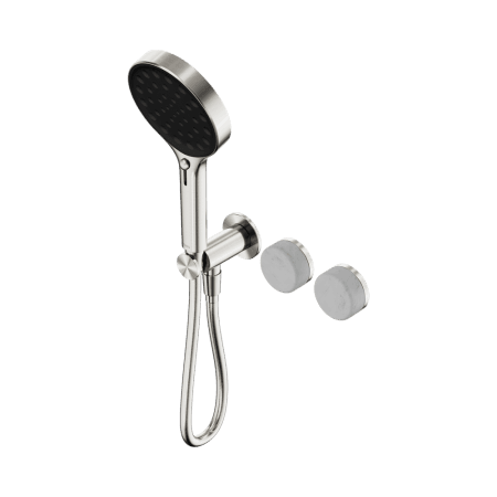 SERENITY SHOWER SYSTEM WITH CARRARA HANDLE AND SERENITY HAND SHOWER BRUSHED NICKEL (24E025BN)