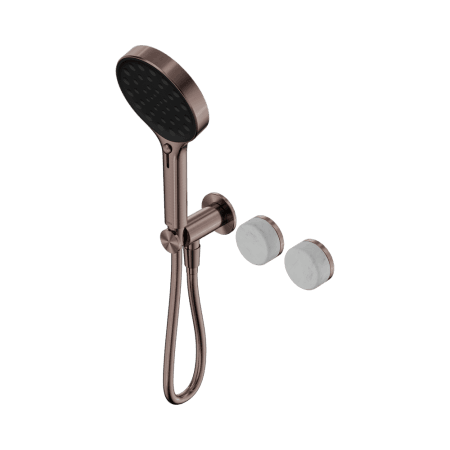SERENITY SHOWER SYSTEM WITH CARRARA HANDLE AND SERENITY HAND SHOWER BRUSHED BRONZE (24E025BZ)