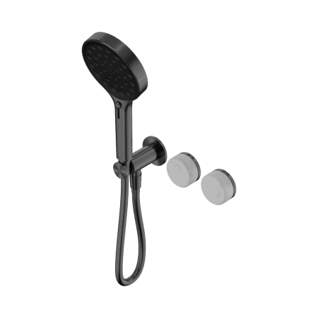 SERENITY SHOWER SYSTEM WITH CARRARA HANDLE AND SERENITY HAND SHOWER GUN METAL (24E025GM)