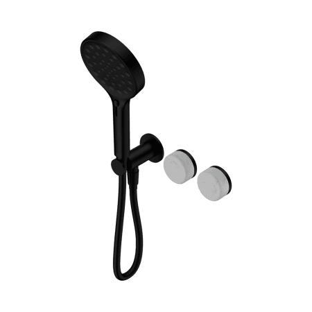 SERENITY SHOWER SYSTEM WITH CARRARA HANDLE AND SERENITY HAND SHOWER MATTE BLACK (24E025MB)