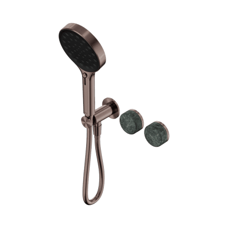 SERENITY SHOWER SYSTEM WITH VERDE ALPI HANDLE AND SERENITY HAND SHOWER BRUSHED BRONZE (24E026BZ)
